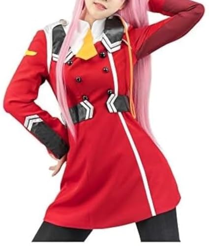 C-ZOFEK Women's US Size Red Dress Cosplay Outfits Anime Uniform Halloween Costume (Small, Red)