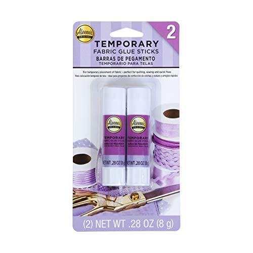 Aleene's No-Sew Temporary Fabric Glue Sticks, .28oz 2-Pack