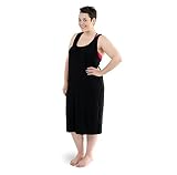 Bamboobies Women's Nursing Nightgown, Maternity Clothing for Breastfeeding, Black, Medium