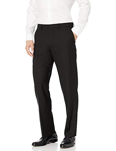 Amazon Essentials Men's Classic-Fit Wrinkle-Resistant Stretch Dress Pants, Black, 30W x 34L