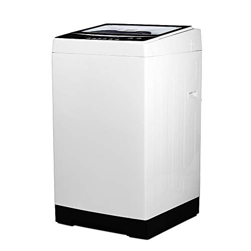 BLACK+DECKER Small Portable Washer, Washing Machine for Household Use, Portable Washer 1.7 cu.Ft with 8 Cycles, Transparent Lid & LED Display