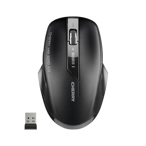 (-34%) CHERRY MW 2310 2.0, Kabellose Optische Maus, Beidhändig Nutzbar, Schwarz
