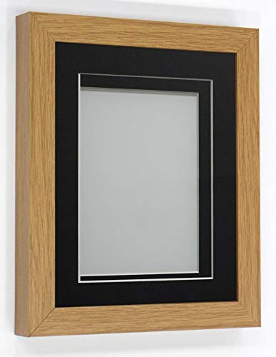 Rickman Box Frame Beech with Black Mount, 12x12 for 10x10 inch