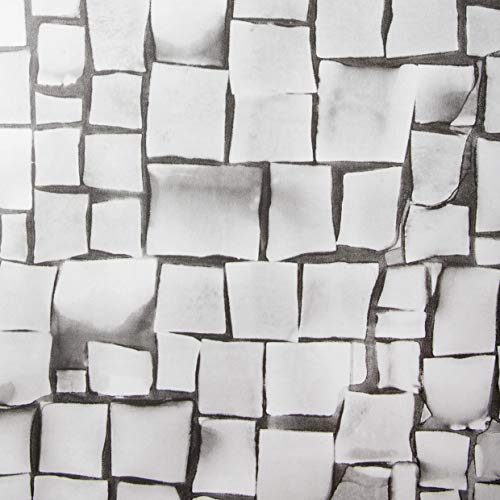 Venilia 54869 Adhesive Film Mosaic Look Grey Mosaic Tile Effect Decorative Film Furniture Film Self-Adhesive PVC Phthalate Grey 45 cm x 1.5 m Thickness 0.095 mm