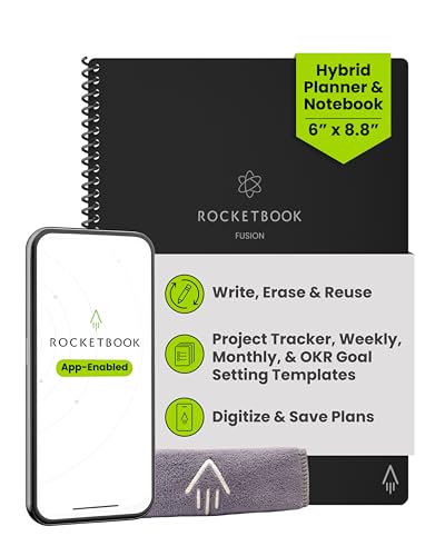 Rocketbook Fusion Agenda de Productividad Reutilizable