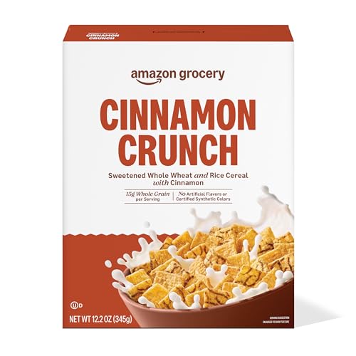 Amazon Grocery, Cinnamon Crunch Cereal, 12.2 Oz (Previously Amazon Fresh, Packaging May Vary)