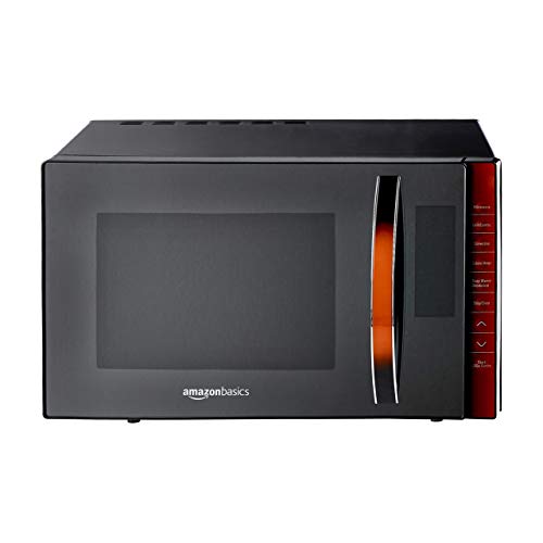 AmazonBasics 23 L Convection Microwave (Black, Defrost, Autocook menu), Free 1 Year Extended warranty