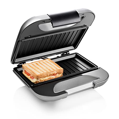 (-30%) Princess Sandwich Maker DeLuxe in Mattoptik, 22x12cm Bratfläche, 750 Watt, 0,85 M Kabellänge, mit Sicherheitsverschluss, 127003