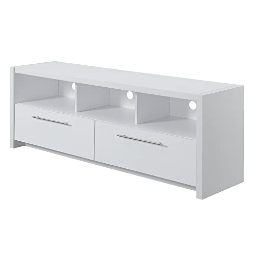 Convenience Concepts Newport Marbella TV Stand 60" - Modern Entertainment Center for TVs up to 65", Contempora