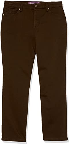 Gloria Vanderbilt womens Amanda Classic High Rise Tapered Jean, Coffee Roast, 14 Regular