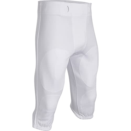 Champro Men's Touchback Football Practice Pants, White, Small