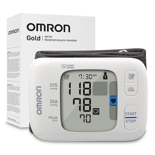 OMRON Gold Wireless Wrist Blood Pressure Monitor for Home Use - #1 Doctor & Pharmacist Recommended Brand - Clinically Validated - Connect App