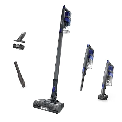 Shark | Pet Cordless Vacuum Cleaner | LED Headlights | Removable Handheld Vacuum for Pet Hair | Crevice Tool & Pet Multi-Tool Included | 40min Runtime | For Carpet & Hard Floors | Grey | IX141 Pet Cordless Essential