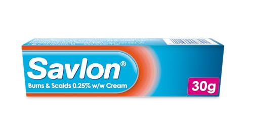 Savlon Burns & Scalds 0.25% w/w Cream, First Aid Treatment to Provide Effective Relief for Minor Burns, Scalds and Sunburn Blisters (30g, 1 pack)