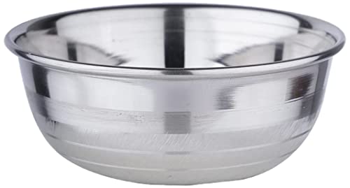 Stainless Steel 6, 22 Gauge Diamond Prem 300 ml Vati, Set of 6, Dinner Bowl Katori Serving Vati,Durable Quality, Elegant, Perfect for Serving Snacks, 