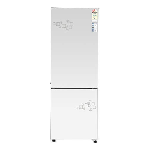 Haier 256 L 3 Star Inverter Frost-Free Double Door Refrigerator (HRB-2764PMG-E, Mirror glass,Convertible,Black)