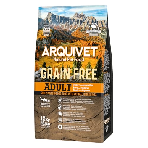 (-39%) Arquivet Hundefutter mit Truthahn ohne Getreide, 12 kg (1 Stück)