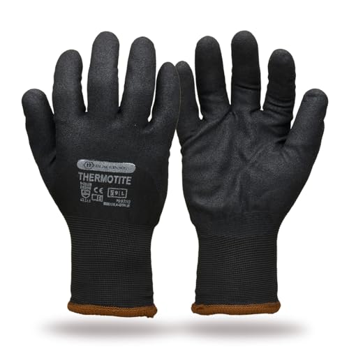 Blackrock Thermotite Thermal Safety Work Gloves With Sandy Nitrile Grip Cold Resistant Protective Gloves EN388 EN511 - Size 10/XL