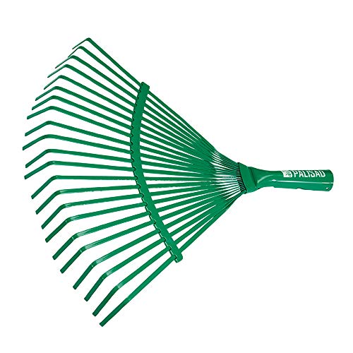 Vasoura para Grama e Jardim 22 Dentes sem Cabo Palisad Verde Pequeno 43cm
