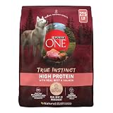 Purina ONE True Instinct Dry Dog Food, Real Beef & Salmon, 27.5 lb Bag