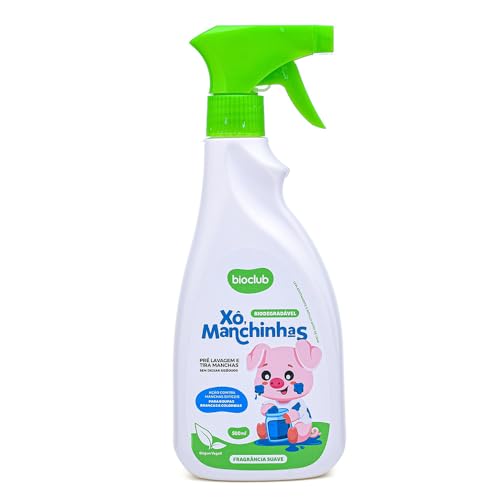 Removedor Manchas Roupa Bebê e Criança - Pré-Lavagem Remove Leite, Gordura, Papinha, Suco de Frutas - Tira Manchas Vegan...