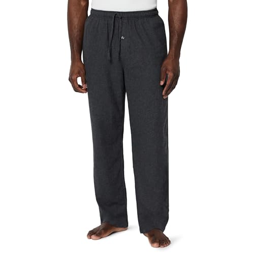 Amazon Essentials Men's Breathable Flannel Pajama Pant (Available in Big & Tall), Charcoal Heather, X-Large