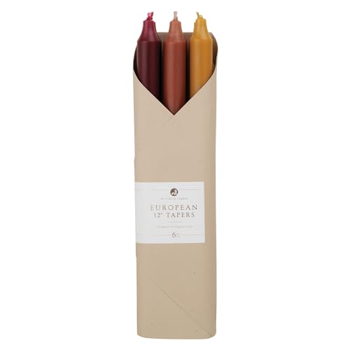 Northern Lights Candles - 12" 6pk Taper Combo - Autumn Harvest - 72744