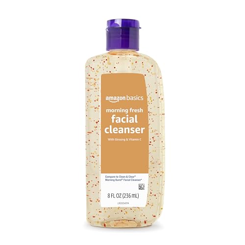 Amazon Brand - Solimo Morning Fresh Facial Cleanser with Ginseng and Vitamin C, 8 fl oz