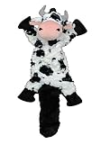 Jolly Pets Fat Tail Cow Plush Squeaky Dog Toy, Small