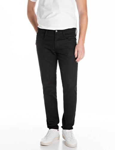 🔥 SELTEN SO GÜNSTIG (-48%) Replay Herren Jeans Anbass Slim-Fit, Black 098-2 (Schwarz), 29W / 34L