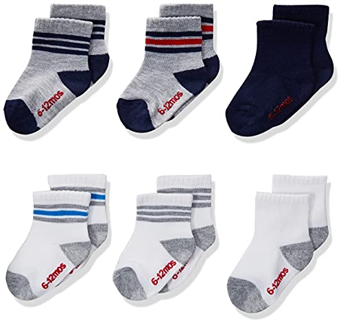Hanes Baby Boys Non-Skid Socks 12-24 Months