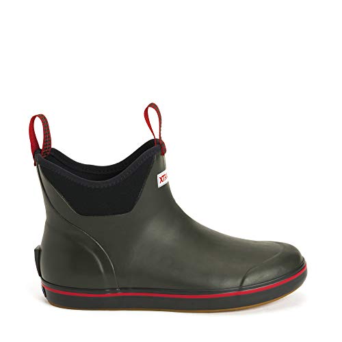 Xtratuf Men's 6 Inch Ankle Deck Boots, Hunter Green - 12M