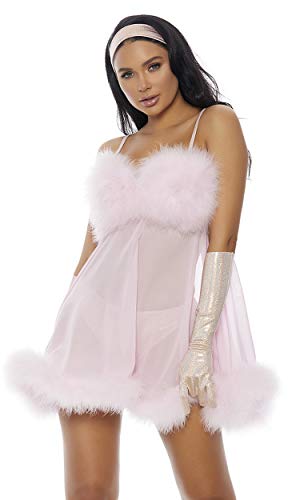 Forplay Womens Femme for Real Sexy Movie Character Adult Sized Costumes, Baby Pink, Medium/Large US