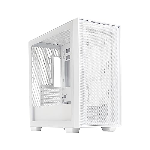 Asus ROG Strix Helios GX601 RGB Mid-Tower Computer Case for up to EATX Motherboards with USB 3.1 Front Panel, Smoked Tempered Glass, Brushed Aluminum and Steel Construction, and Four Case Fans, Black