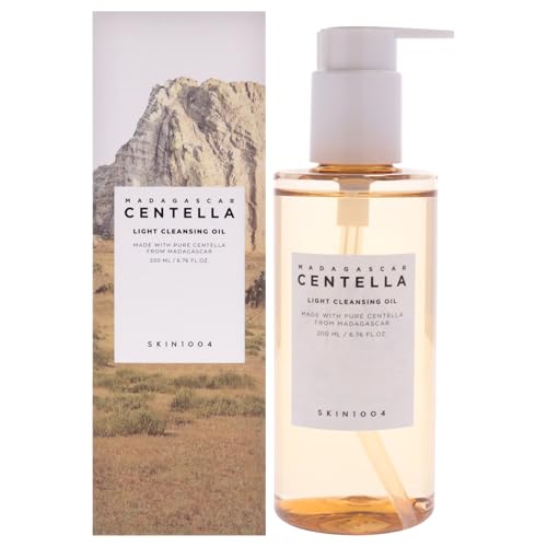 SKIN1004 Madagascar Centella Light Cleansing Oil 6.76 fl.oz, 200ml | Gentle Oil Cleanser for Face, Korean Facial Cleanser, Double Cleansing