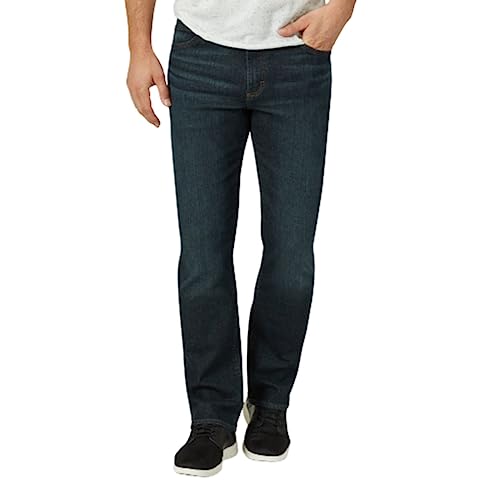 Lee Men's Extreme Motion Regular Straight Jean Night Owl 38W x 32L