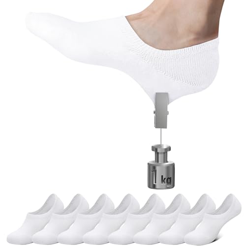 (-63%) Falechay Sneaker Socken Damen 39-42 Füsslinge Herren 8 Paar Socken Weiß