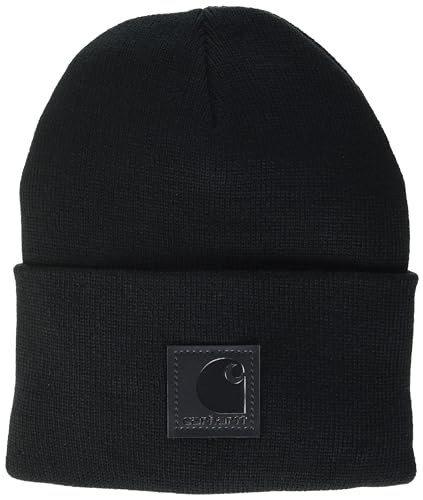 Carhartt Men's Tonal Patch Beanie, Black, One Size