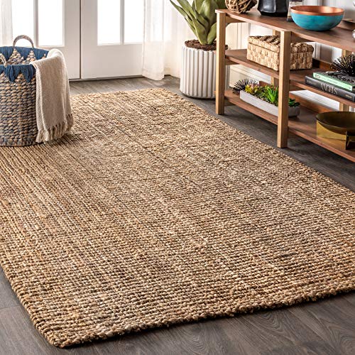 JONATHAN Y Pata Hand Woven Chunky Jute Natural Indoor Area Rug, 3x5, Bohemian, Rustic, Cottage, Easy-Cleaning for Living Room, Bedroom, Kitchen, Non-Shedding (NRF102A-3)