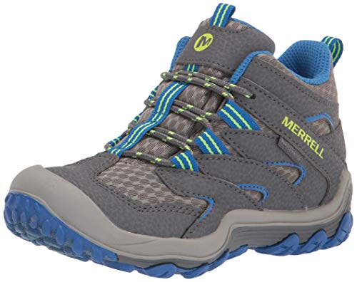 Merrell Chameleon 7 Access Mid Waterproof,Grey, 3 Big Kid