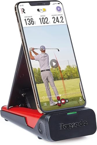Rapsodo - Mobile Launch Monitor for Golf, Indoor & Outdoor Simulator, Golf Swing Analyzer & Tracker, Measures Ball Speed, Club Speed & Launch Angle, GPS Satellite View, iPhone & iPad Only