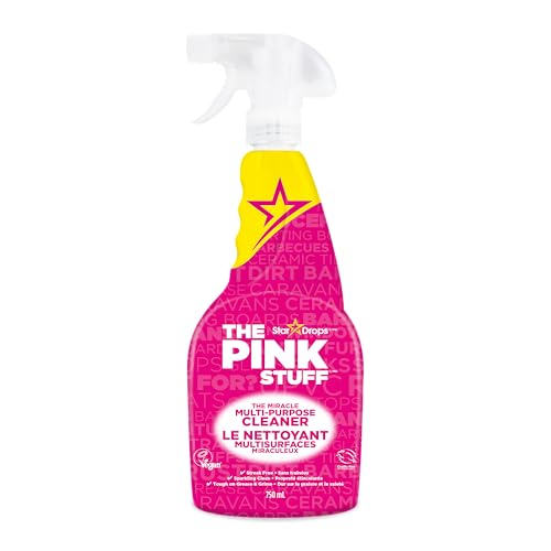 Stardrops The Pink Stuff Miracle Multi-Purpose Cleaner – Removes Grease, Grime, and Stains on Kitchens, Bathrooms, Floors, and More, 25 fl Oz