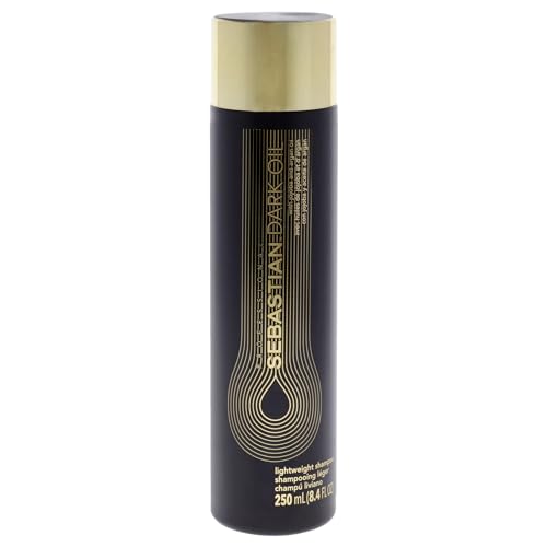 Sebastian Professional Dark Oil Lightweight Shampoo | Infused with Jojoba & Argan Oil | 8.4 fl oz