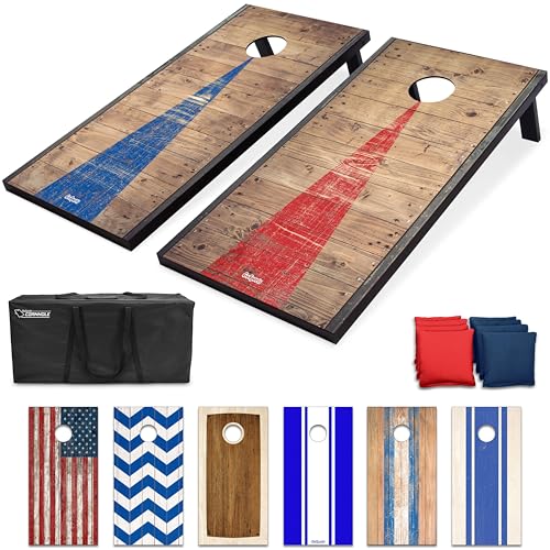 GoSports Classic Cornhole Set 4 Foot x 2 Foot Regulation Boards