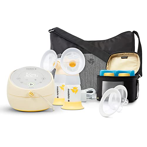 MedelaSonata Smart Breast Pump, Hospital Performance Double Electric Breastpump, Rechargeable, Flex Breast Shields, Tou