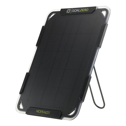 Goal Zero Nomad 5 Solar Panel, Small, Lightweight, 11500 BT204