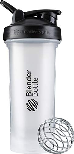BlenderBottle Classic V2 Shaker Bottle 28-Ounce Clear/Black
