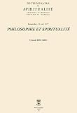 Philosophie Et Spiritualit Dictionnaire De Spiritualit