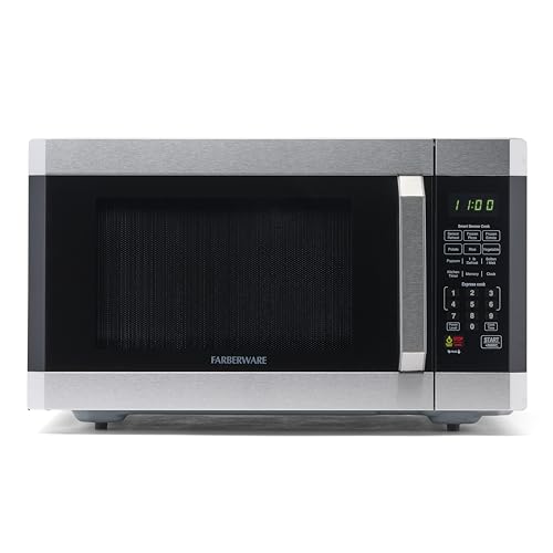 Farberware 1100W Countertop Microwave with Smart Sensor Image