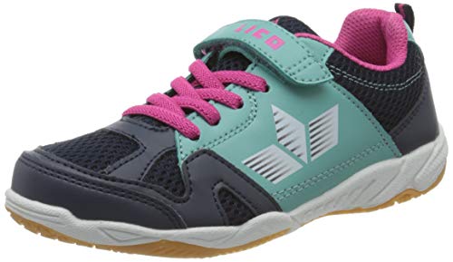 (-26%) Lico Unisex Kinder Sport Vs Hallenturnschuhe, Marine Türkis Pink, 38 EU